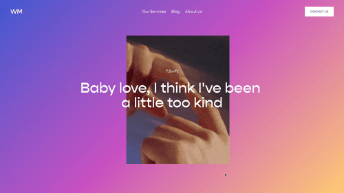 Fixed Gradient Backgrounds - Squarespace Templates