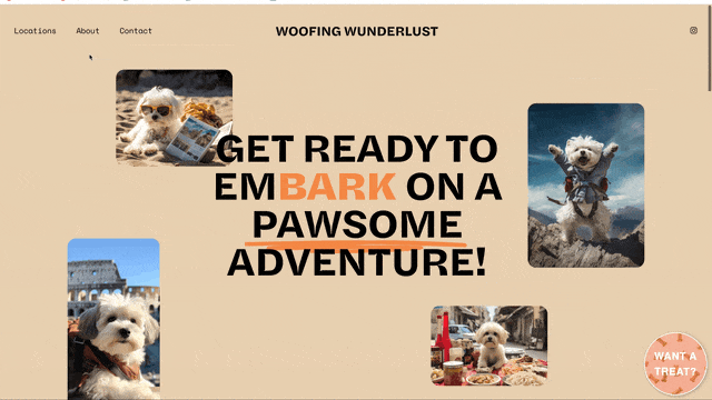 Floating & Rotating Call To Action - Squarespace Templates
