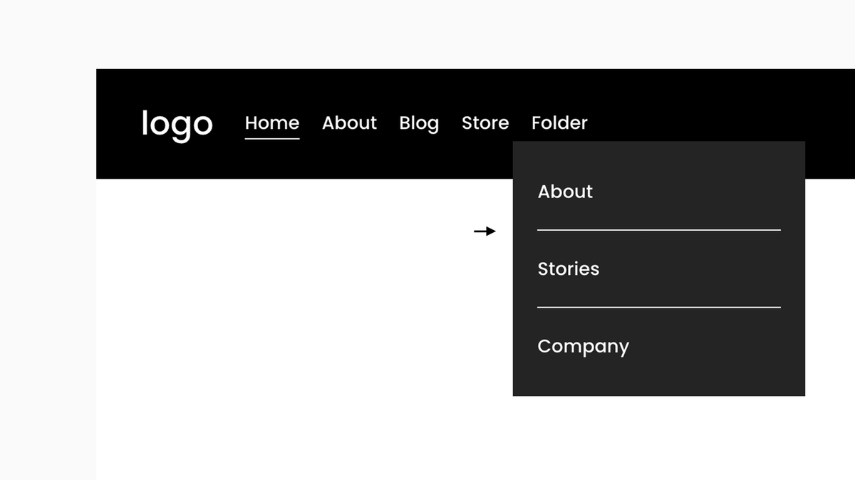 Divider Lines Between Links (Navigation Dropdown) – Squarespace Navigation & Menus on SquareLocator
