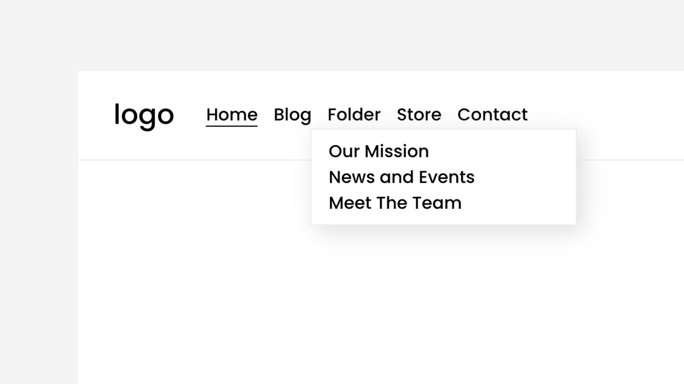 Drop Shadow Style – Squarespace Navigation & Menus on SquareLocator