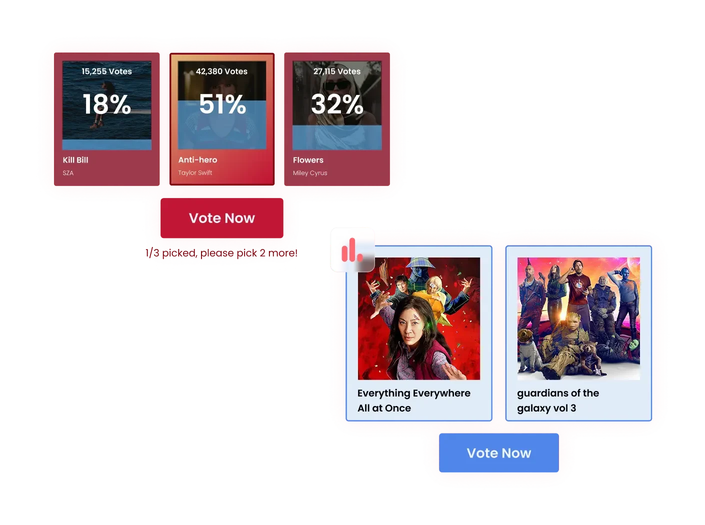 Free Interactive Image Poll Widget