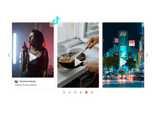 Free TikTok Carousel Widget – Squarespace Sliders & Carousels on SquareLocator