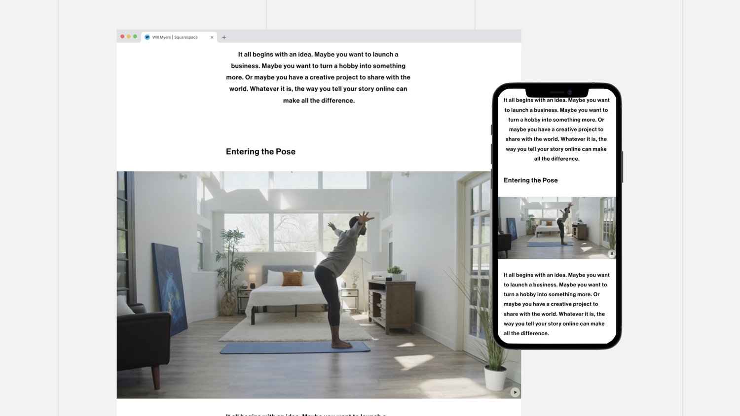 Full Width Image & Video Blocks in Squarespace