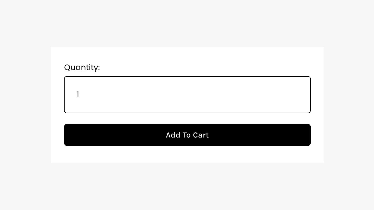 Full Width Quantity Box - Squarespace Templates