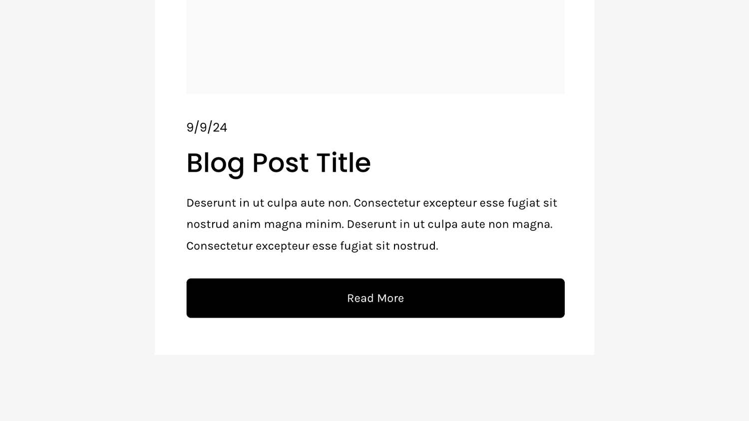 Full Width Read More Button - Squarespace Templates