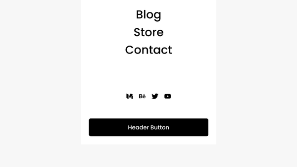 Full Width Button (Mobile Menu) – Squarespace Navigation & Menus on SquareLocator