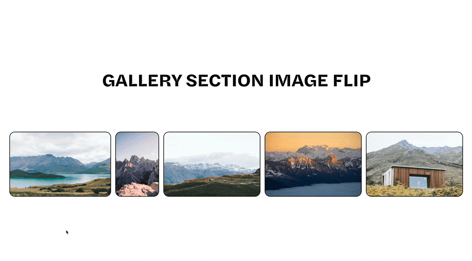Gallery Section Image Flip - Squarespace Templates