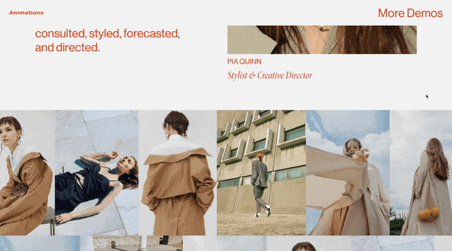 Gallery Section Image Slide On Scroll - Squarespace Templates