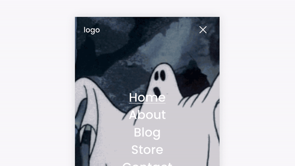 Animated GIF Background (Mobile Menu) – Squarespace Navigation & Menus on SquareLocator