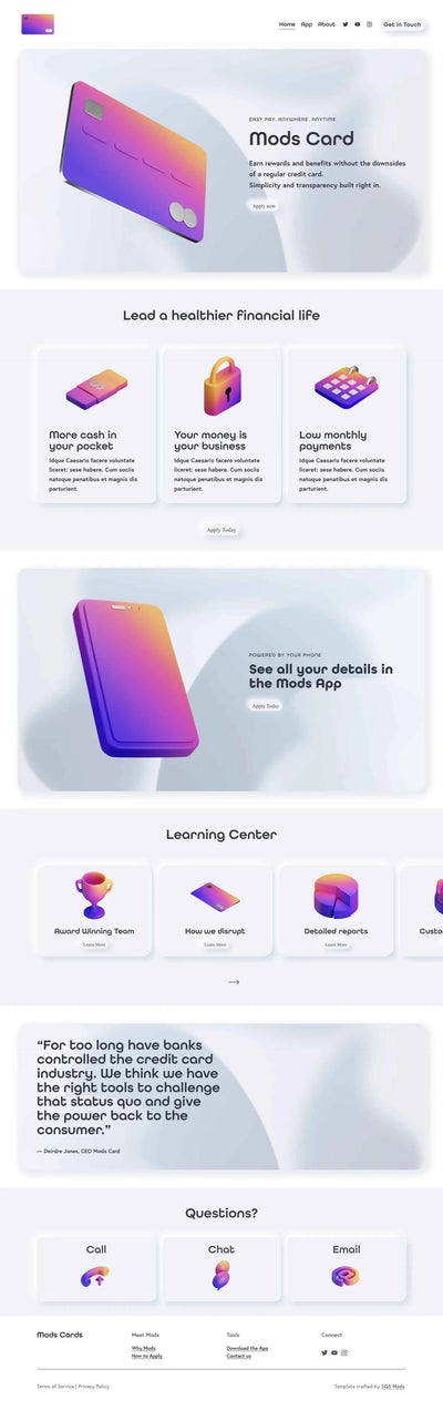 Glassmorphism – Squarespace Small Business on SquareLocator