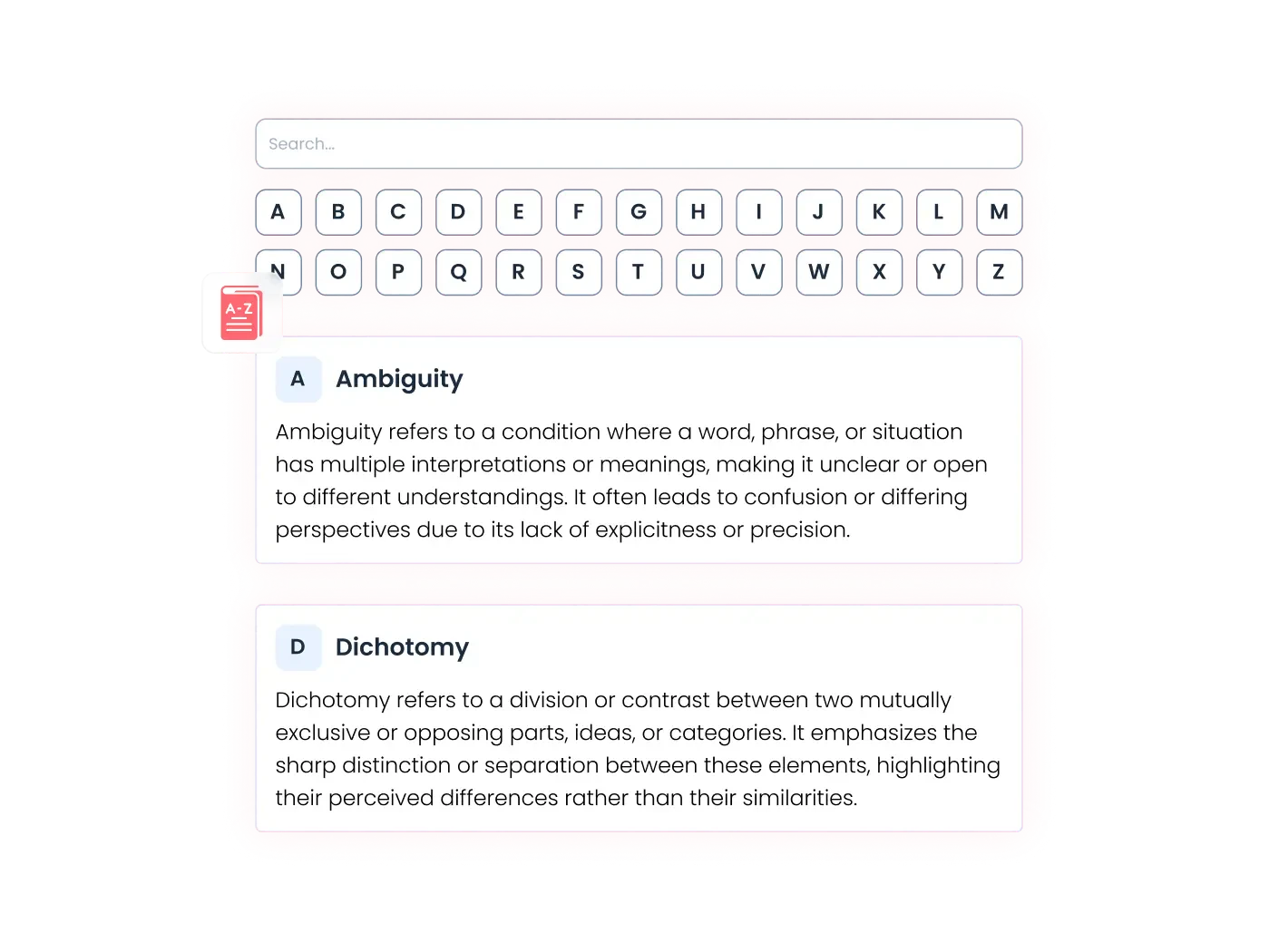 Glossary Widget