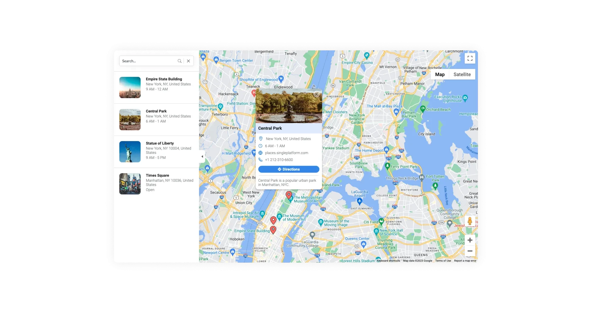 Google Maps Widget