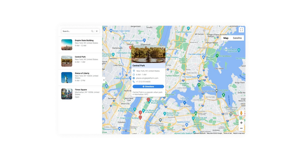 Google Maps Widget – Squarespace UI Components on SquareLocator