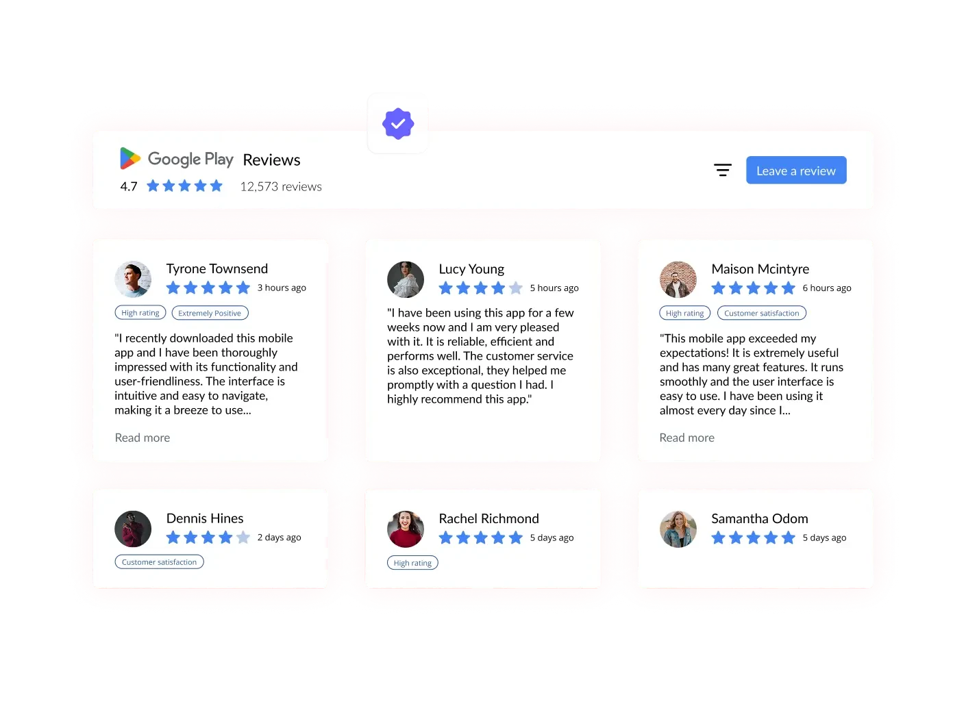 Google Play Reviews Widget