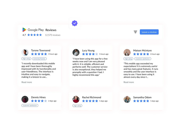 Google Play Reviews Widget – Squarespace UI Components on SquareLocator