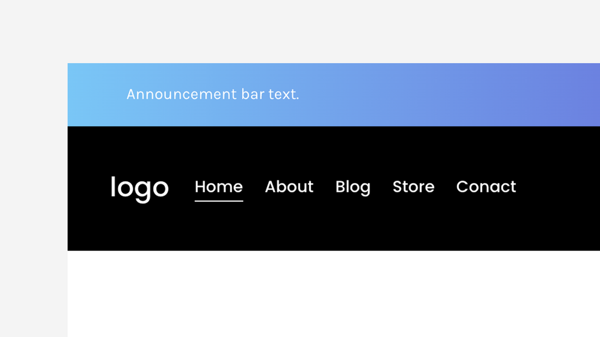 Gradient Background (Announcement Bar) – Squarespace Theming & Styling on SquareLocator