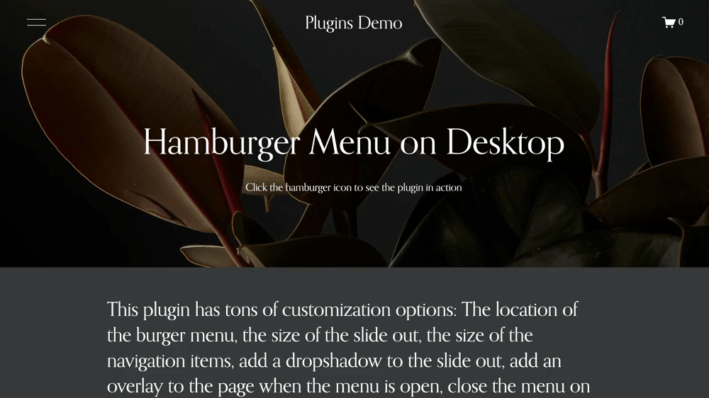 Hamburger Menu on Desktop in 7.1 - Squarespace Templates