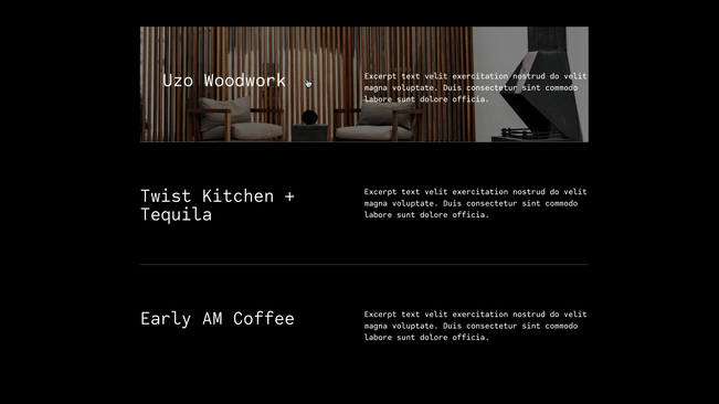 Hayton Summary Block - Squarespace Templates