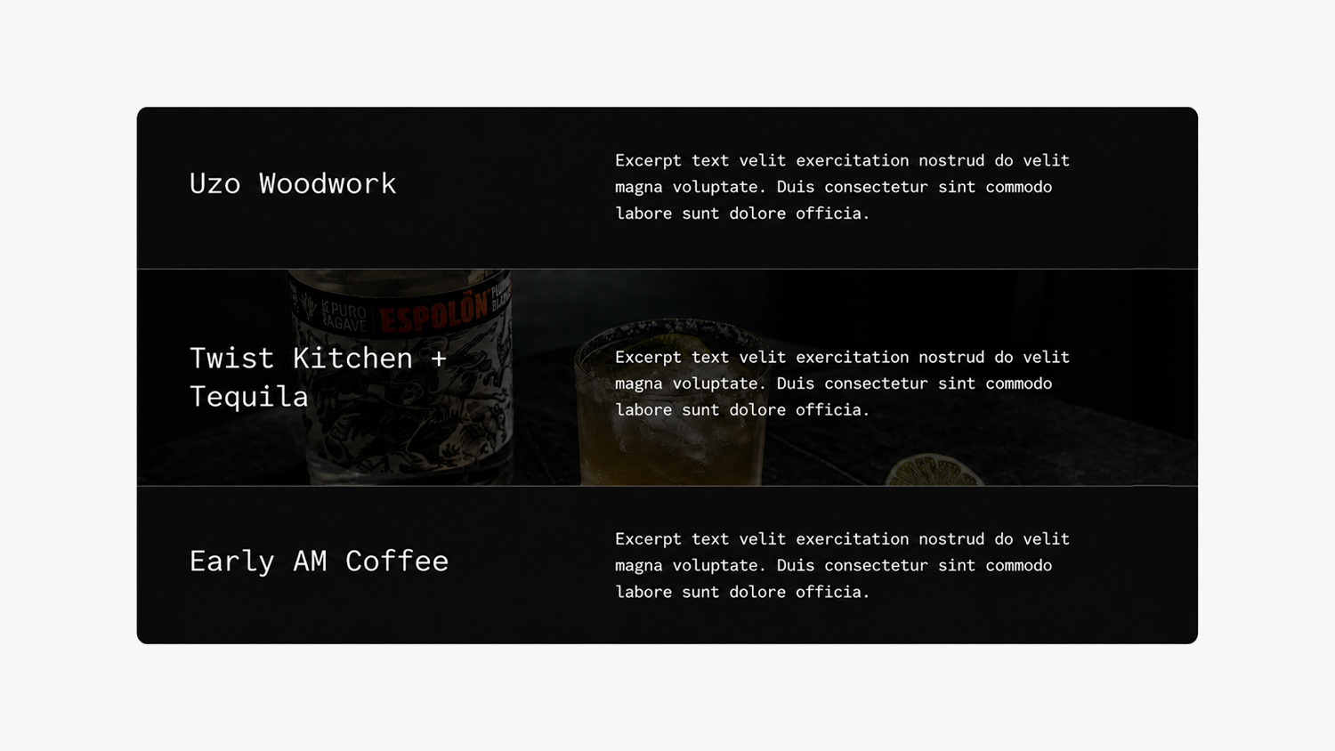 Hayton Summary Block – Squarespace Layout & Sections on SquareLocator
