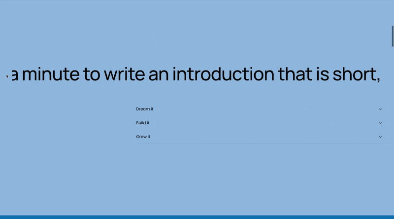 Horizontal Scrolling Sections - Squarespace Templates