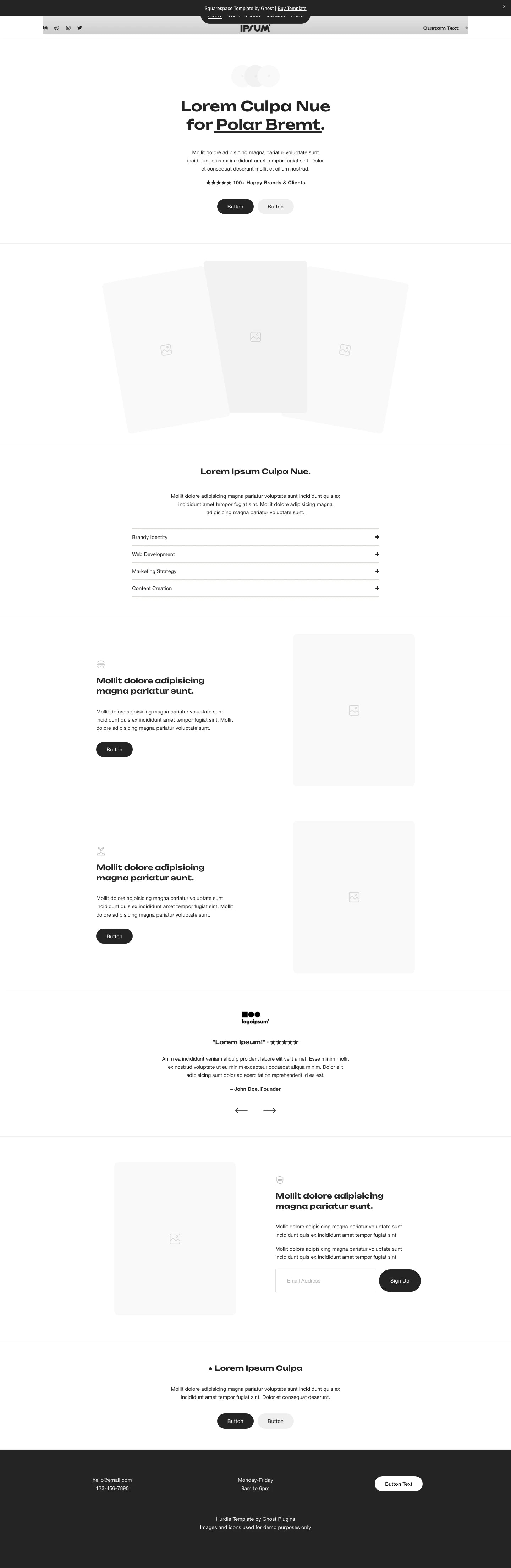 Hurdle - Squarespace Templates