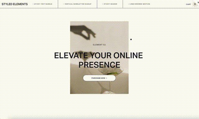 Expanding Circular Cursor - Squarespace Templates