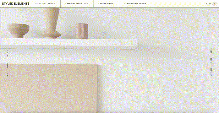 Sideways Navigation Bundle - Squarespace Templates