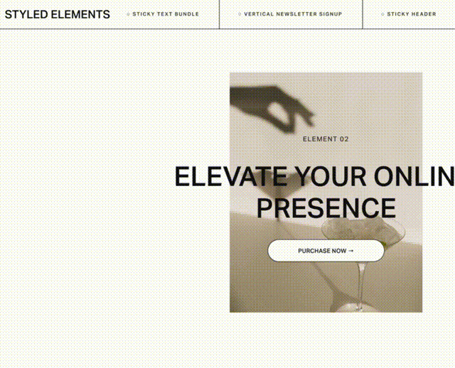 Navigation Circle With Hover Effect - Squarespace Templates