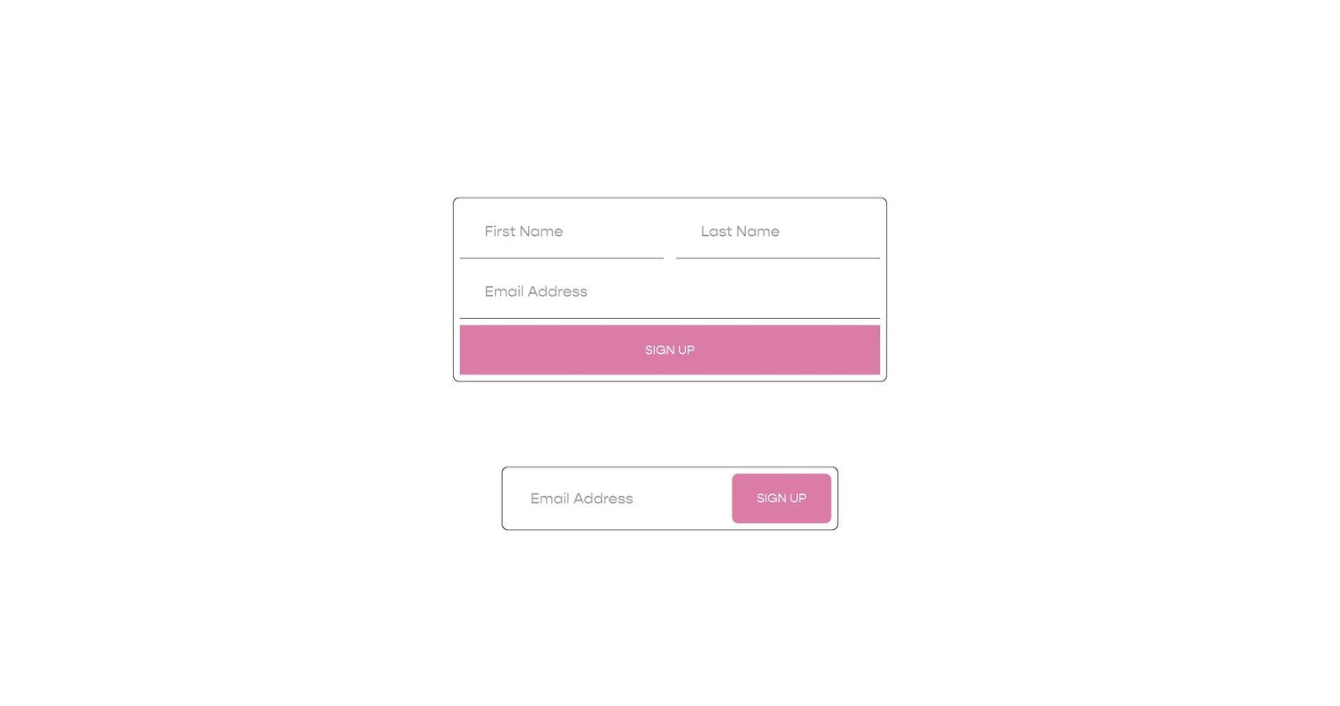 Inset Newsletter Block - Squarespace Templates