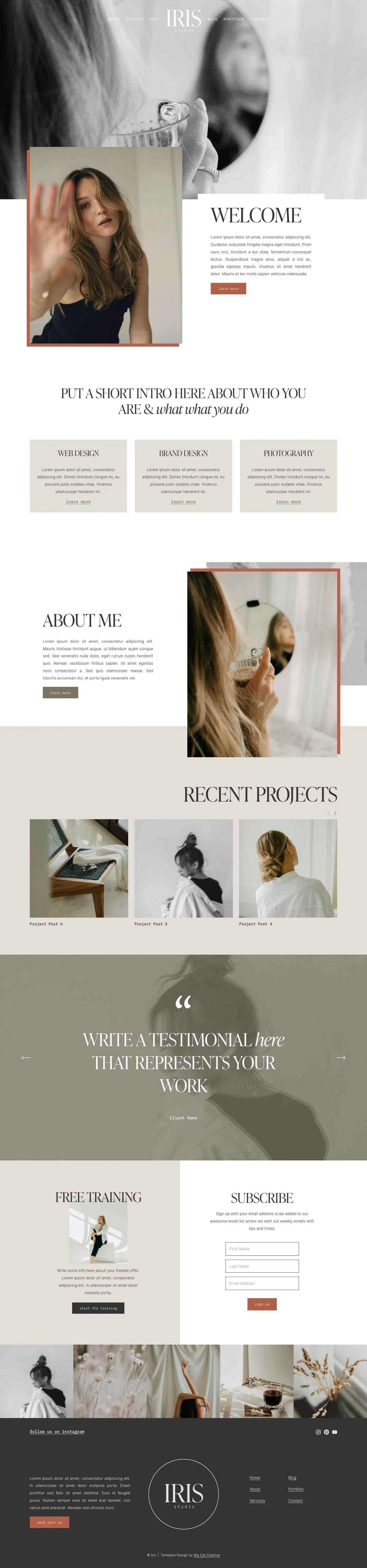 Iris Squarespace 7.1 Template