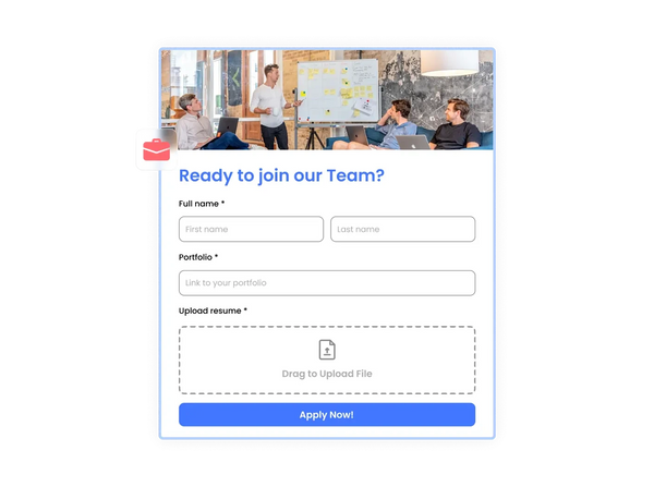 Job Application Form Builder – Squarespace UI Components on SquareLocator