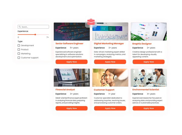 Jobs Board – Squarespace UI Components on SquareLocator