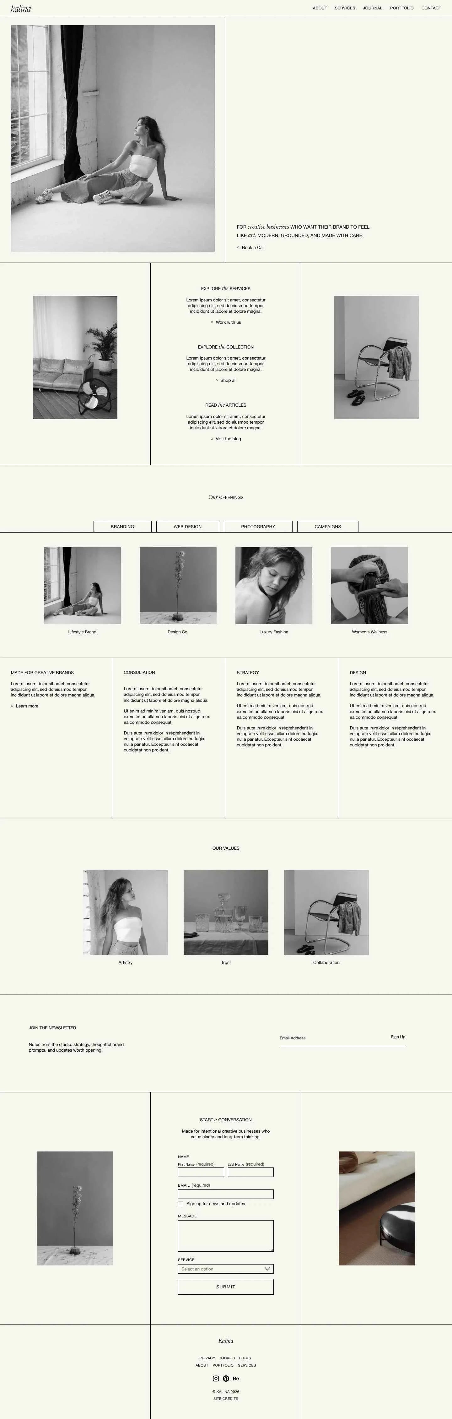 Kalina - Squarespace Templates