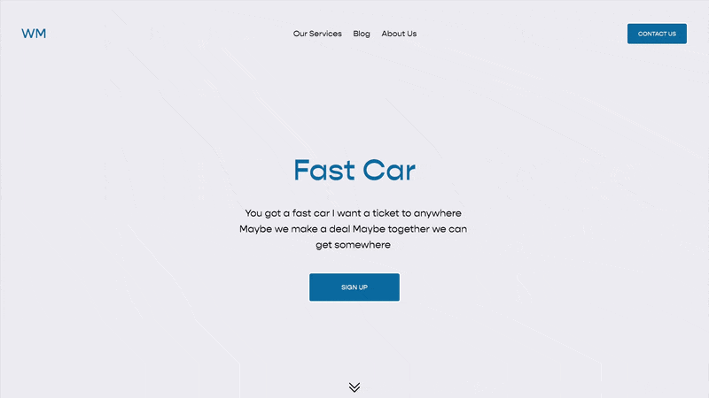Keep Scrolling Icon - Squarespace Templates