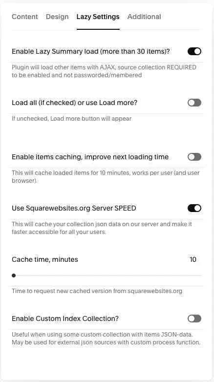 Lazy Load Summaries Block Squarespace