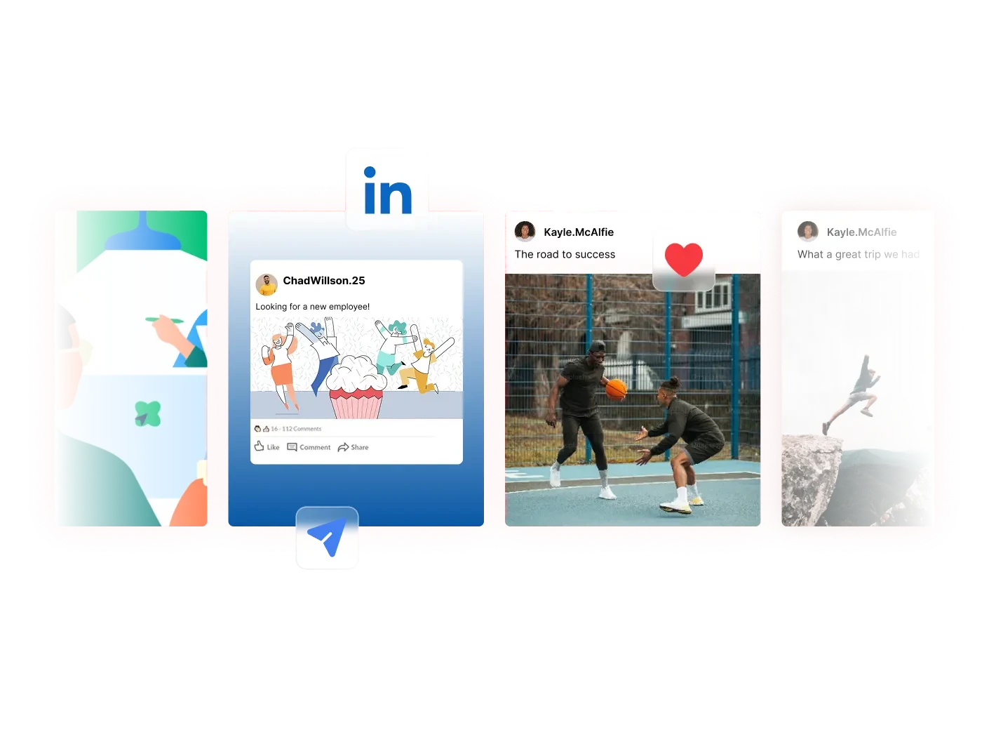 LinkedIn Feed Slider
