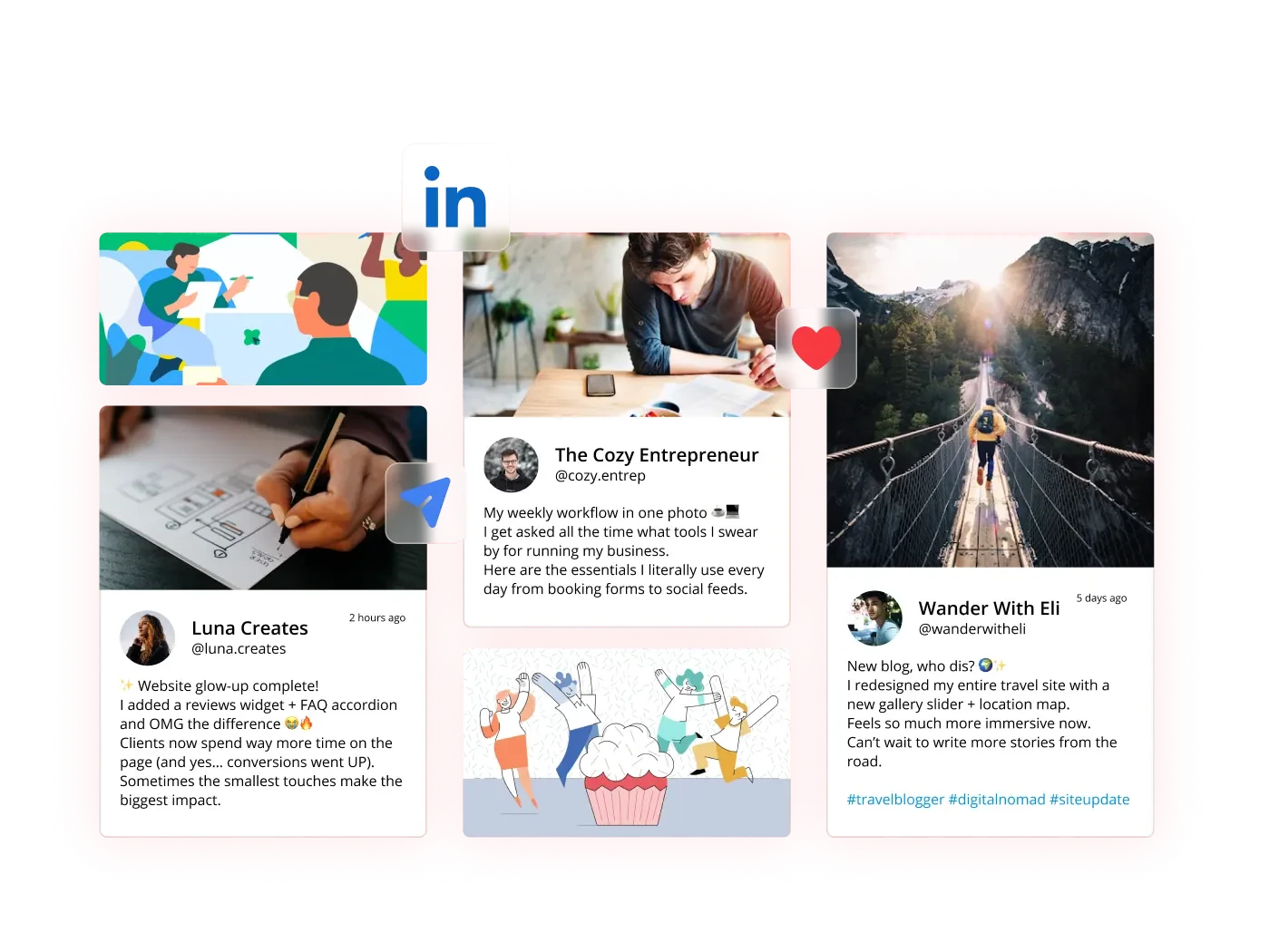 LinkedIn Feed Widget