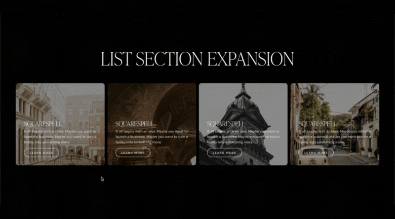 List Section Expansion – Squarespace Layout & Sections on SquareLocator