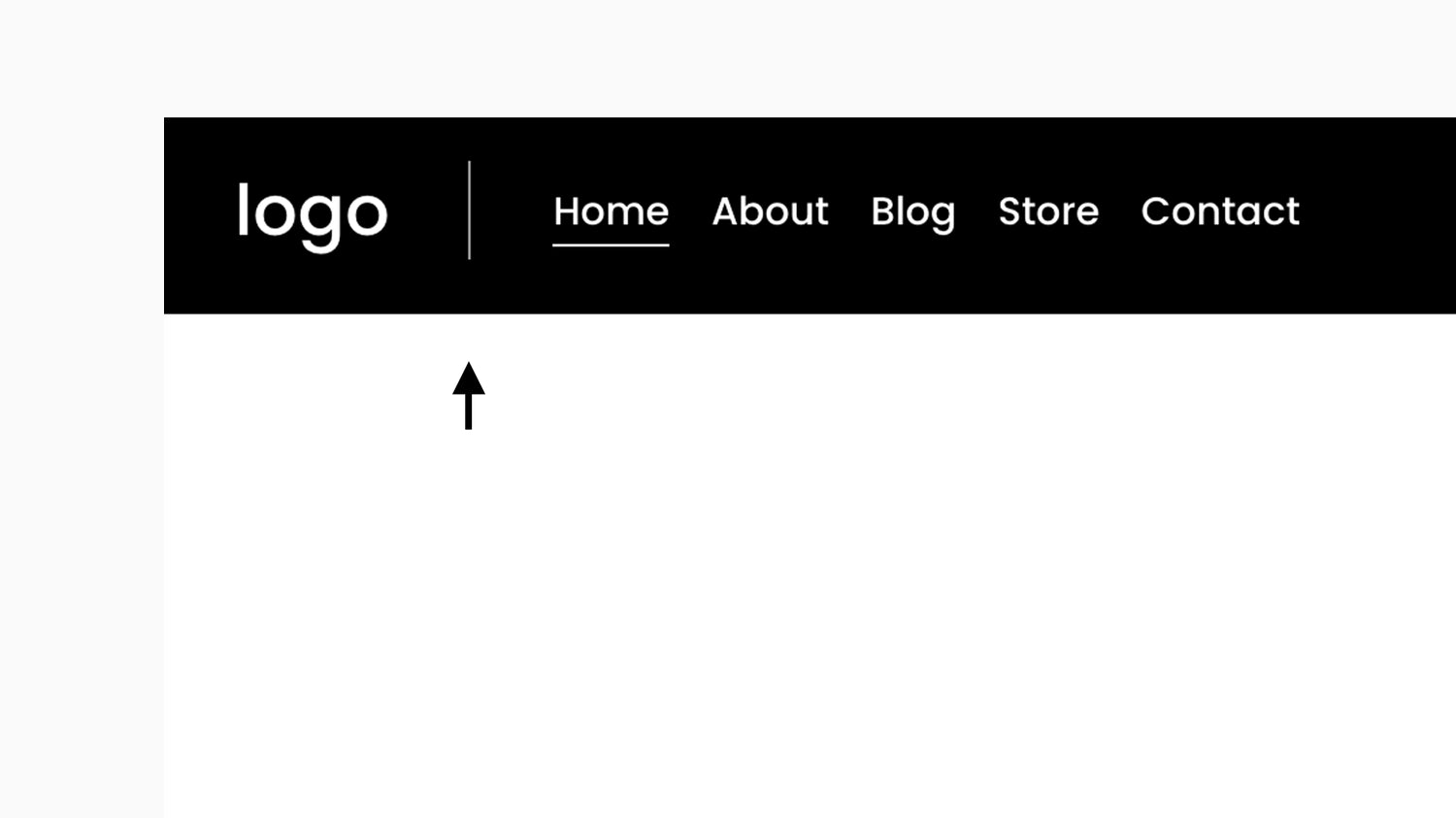 Logo and Navigation Divider Line - Squarespace Templates