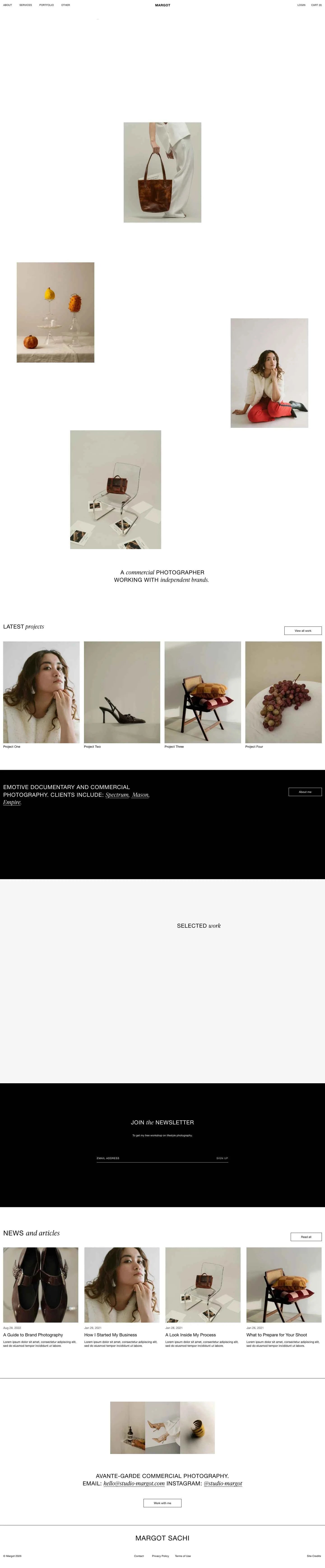 Margot - Squarespace Templates