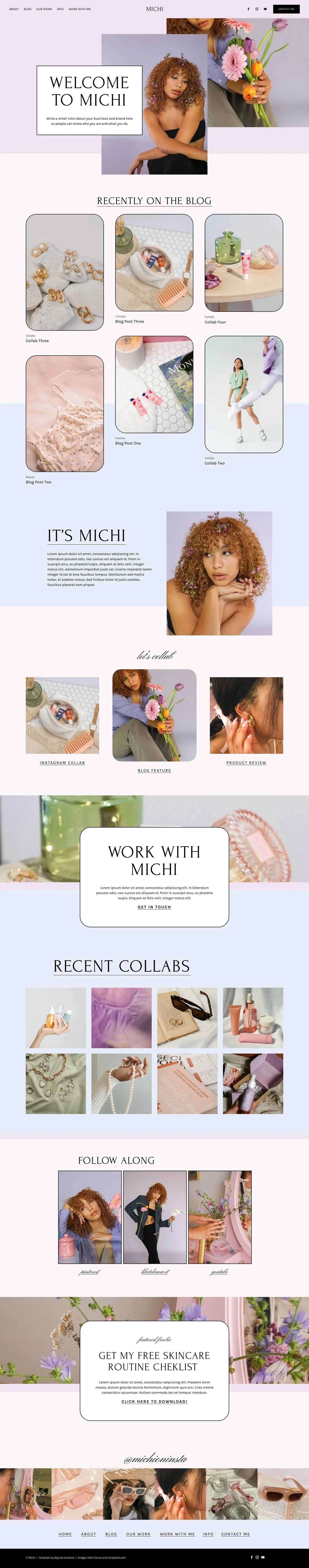 Michi Squarespace 7.1 Template