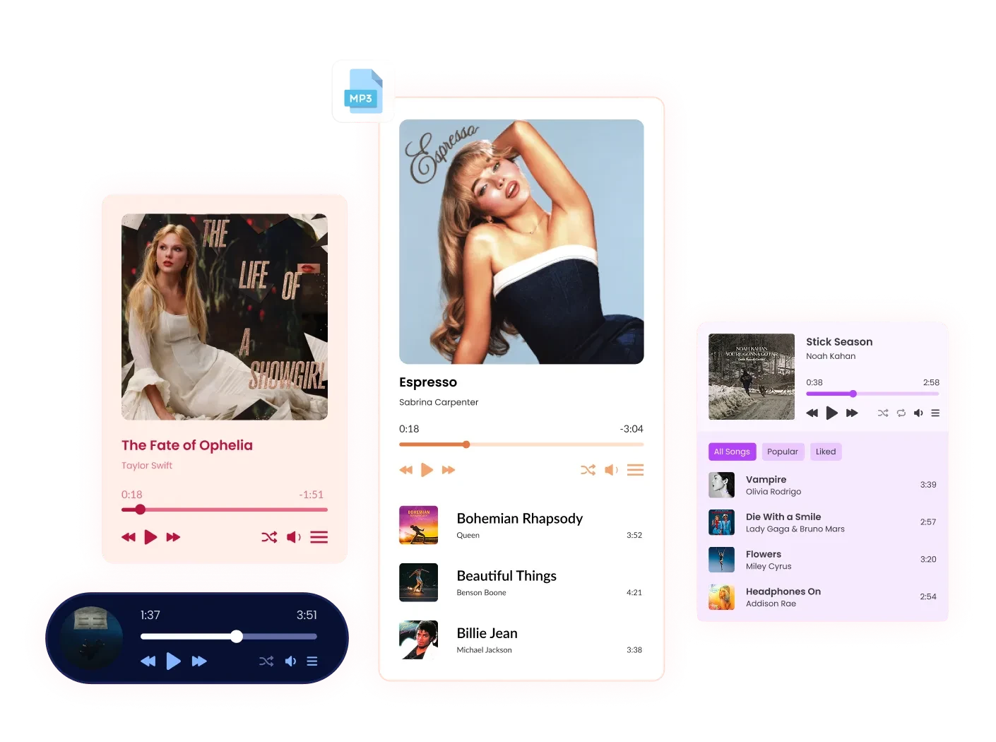 MP3 Player Widget | Embed Audio Playback on Any Website