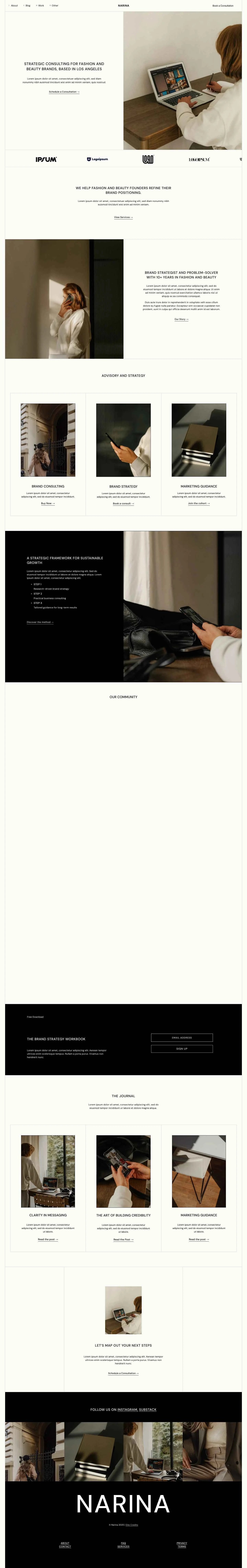 Narina - Squarespace Templates