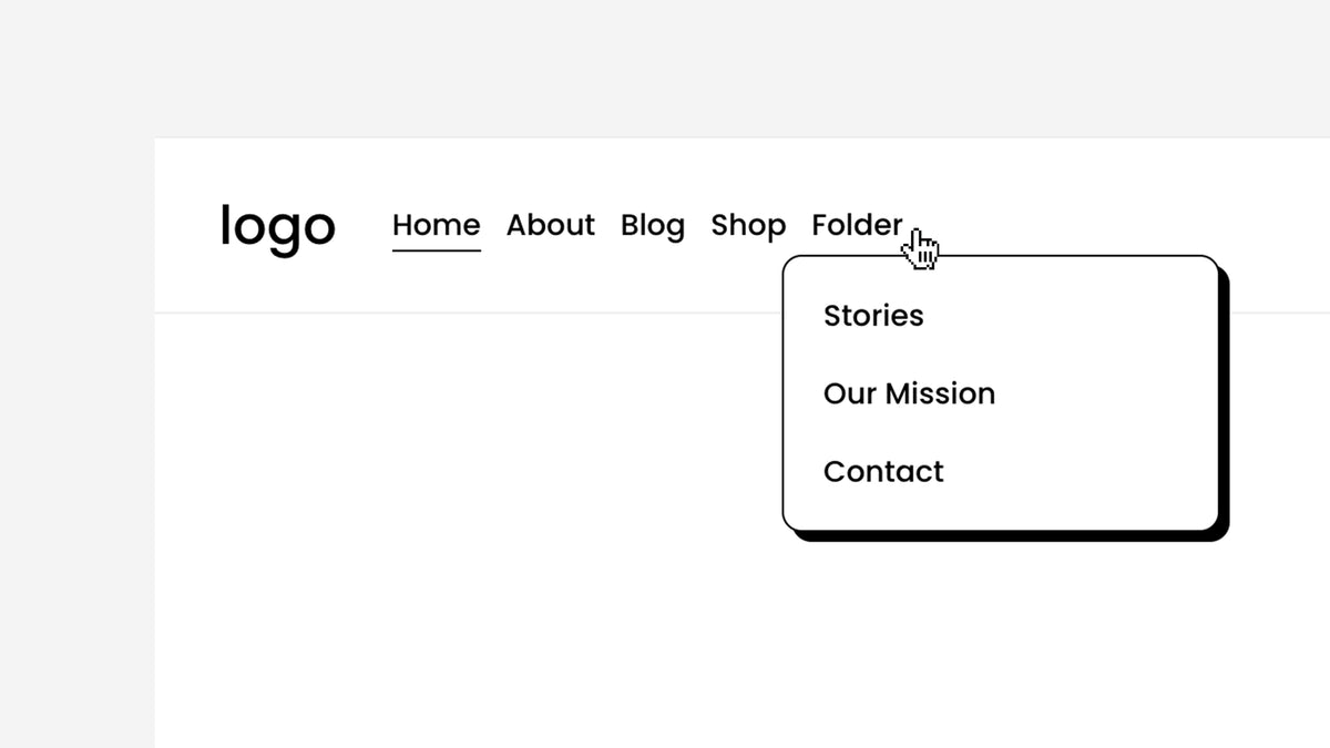 Solid Shadow Style (Navigation Dropdown) – Squarespace Navigation & Menus on SquareLocator