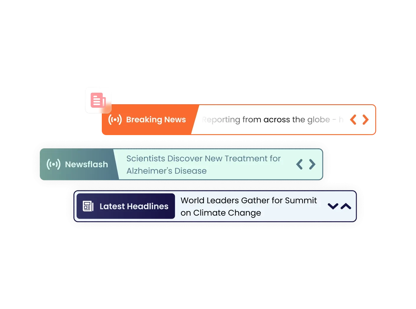 News Ticker Widget
