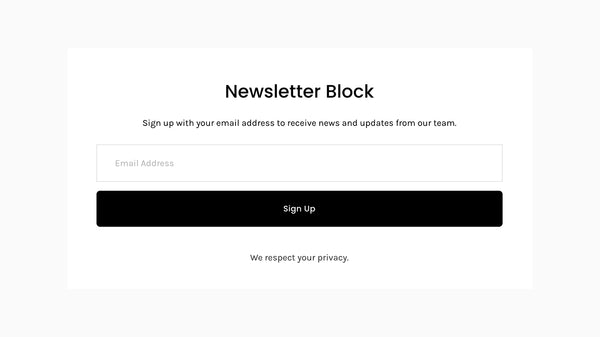 Full Width Newsletter Block – Squarespace Theming & Styling on SquareLocator
