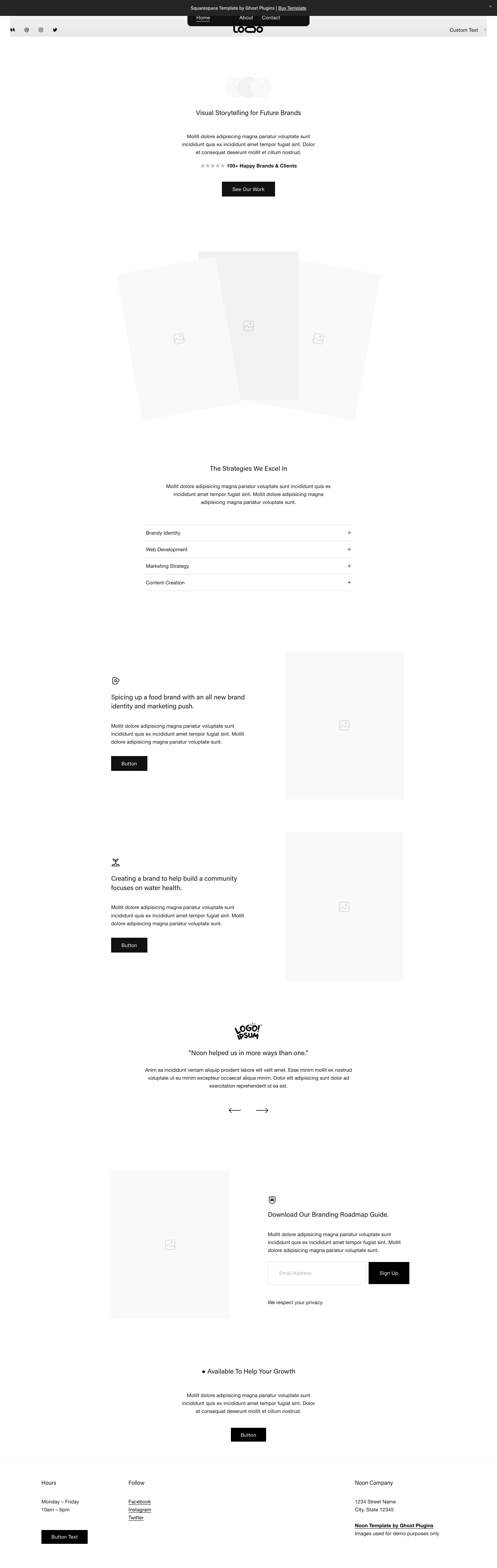 Noon - Squarespace Templates
