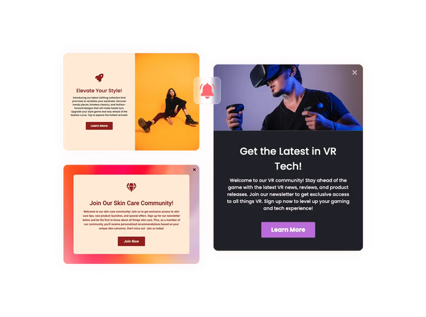 Notification Popup Widget – Squarespace UI Components on SquareLocator