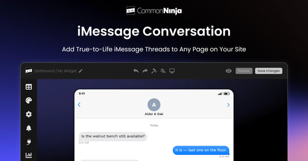 iMessage Conversation Widget – Squarespace Marketing & Conversion on SquareLocator