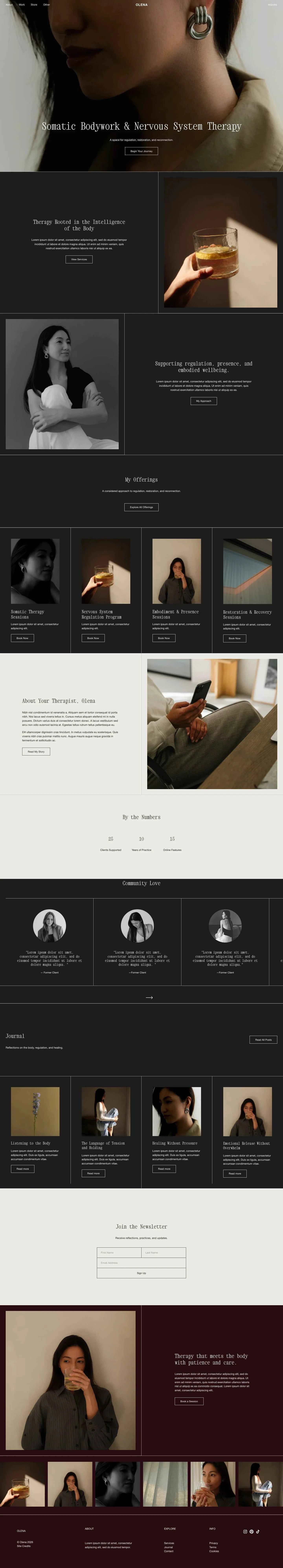 Olena - Squarespace Templates